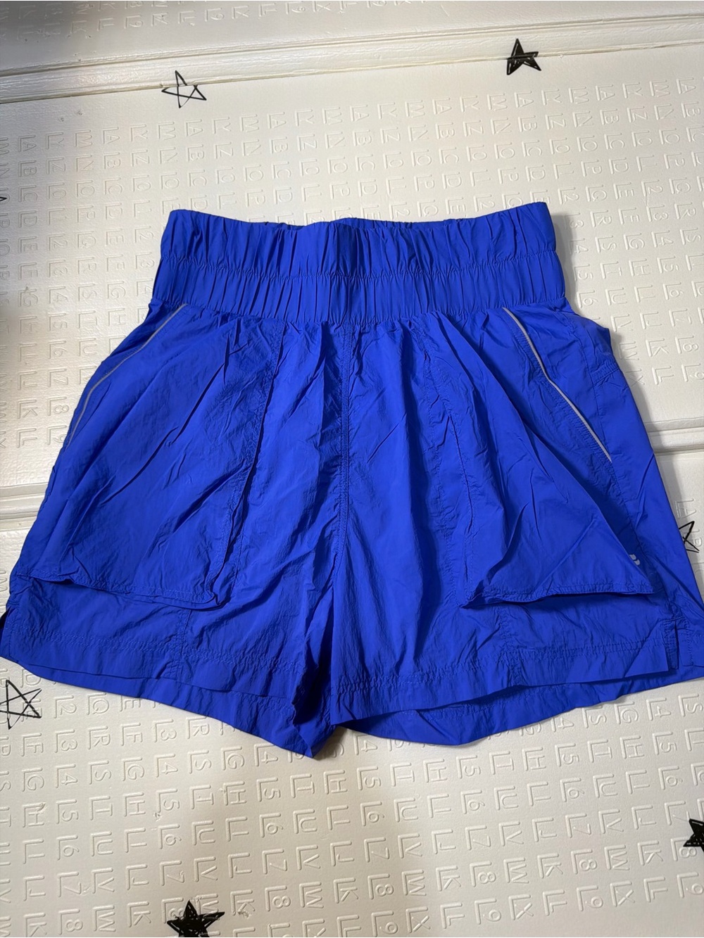 Fabletics Electric Blue High-Waist Athletic Shorts